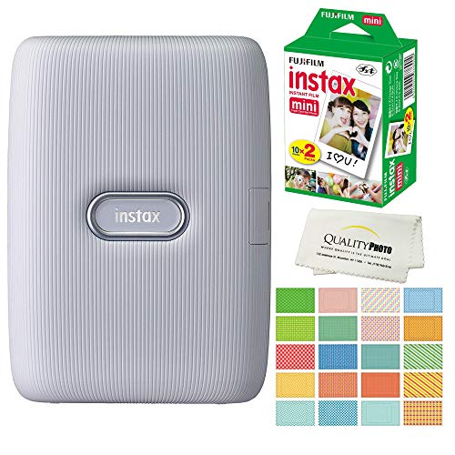 Fujifilm Instax Mini Link Smartphone Printer Plus Fujifilm Instax Mini Films 20 Pack