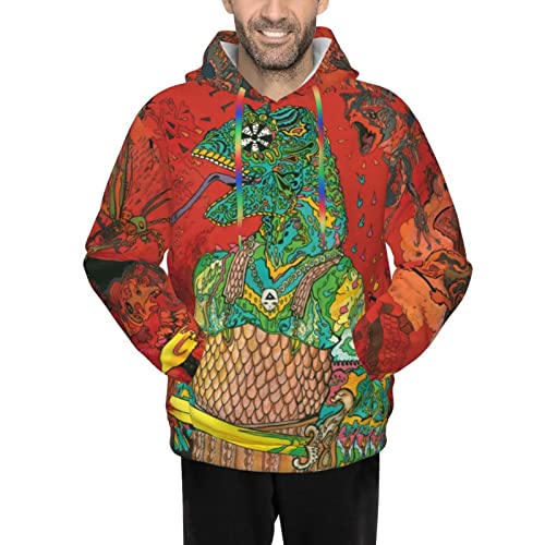 PPSOAP King music Gizzard and Lizard and Wizard Men's Hoodie Long Sleeve Pullover Sports Hooded Sweatshirt Tracksuit