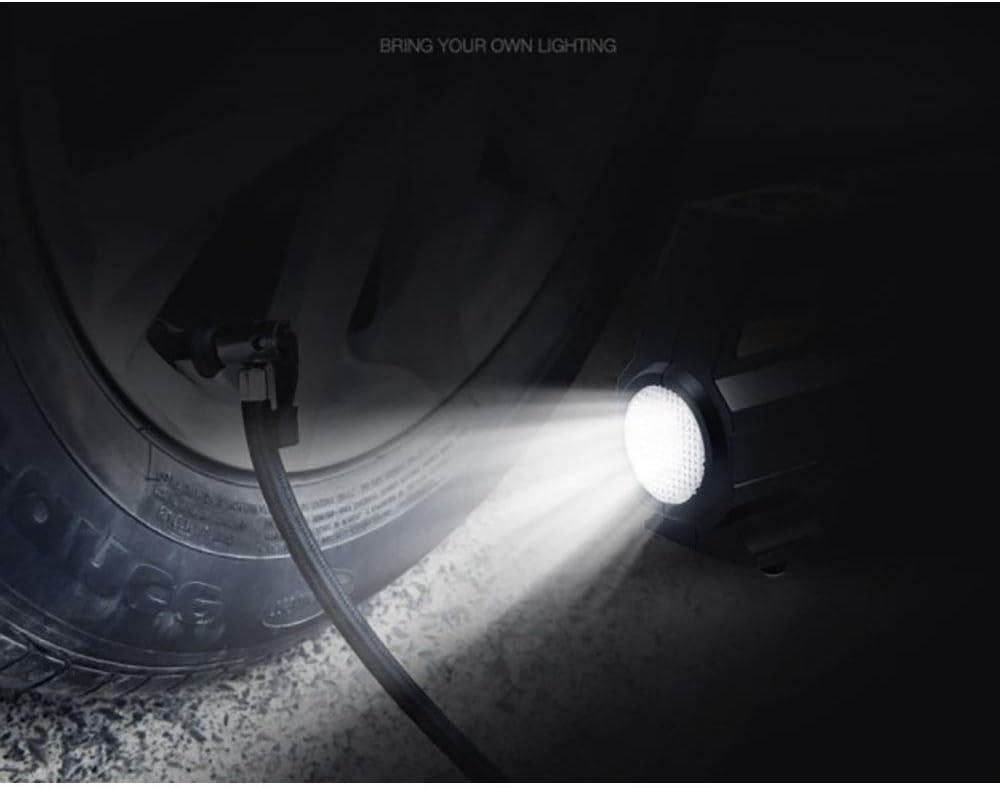 電動空気入れ 車12V DCホーム110V ACポータブルエアーコンプレッサーポンプ用タイヤインフレータAC/DC 家庭用 (色 :