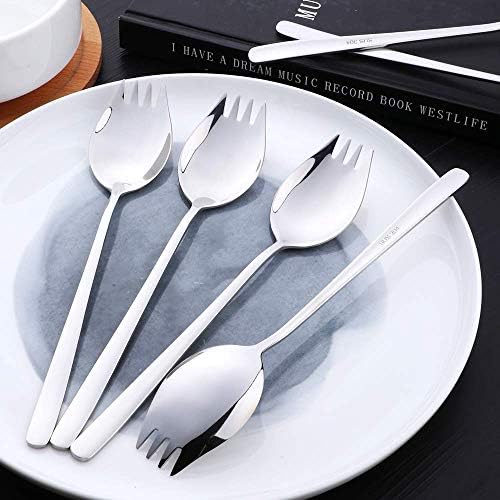 Salad Server Salad Spoon Spoon Made of 304 Stainless Steel,Dishwasher Safe(2 Pieces)