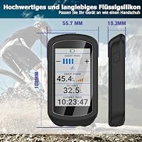 Ermorgen Silikonhülle Kompatibel für Garmin Edge Explore 2 Hülle + 2 Displayschutzfolien aus gehärtetem Glas, Weiche Silikonhülle All-Inclusive Stoßfester Schutz - Schwarz – Ansicht 7
