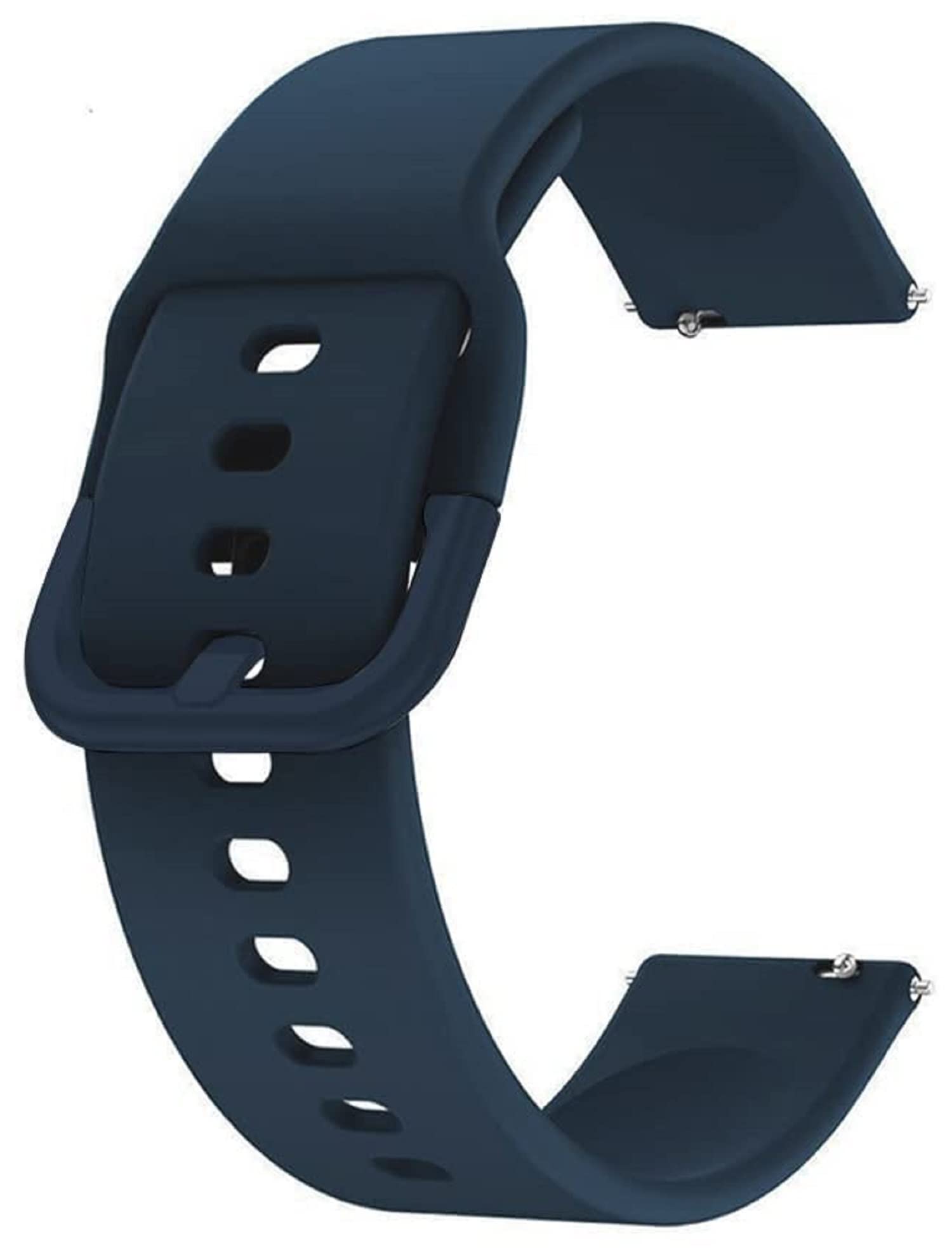 APEROL ARL39 22MM New Silicone Metal Buckle Watch Straps / Bands Compatible with ColorFit Ultra / Ultra 2, Amazfit GTR (47mm)/ GTR 2E, One Plus (46mm), Galaxy Watch 3 45mm, Realme S/S Pro For Men Women Unisex (NAVY BLUE, 22MM SILICONE STRAP) (B0C7C91J5Z) Amazon Price History, Amazon Price Tracker
