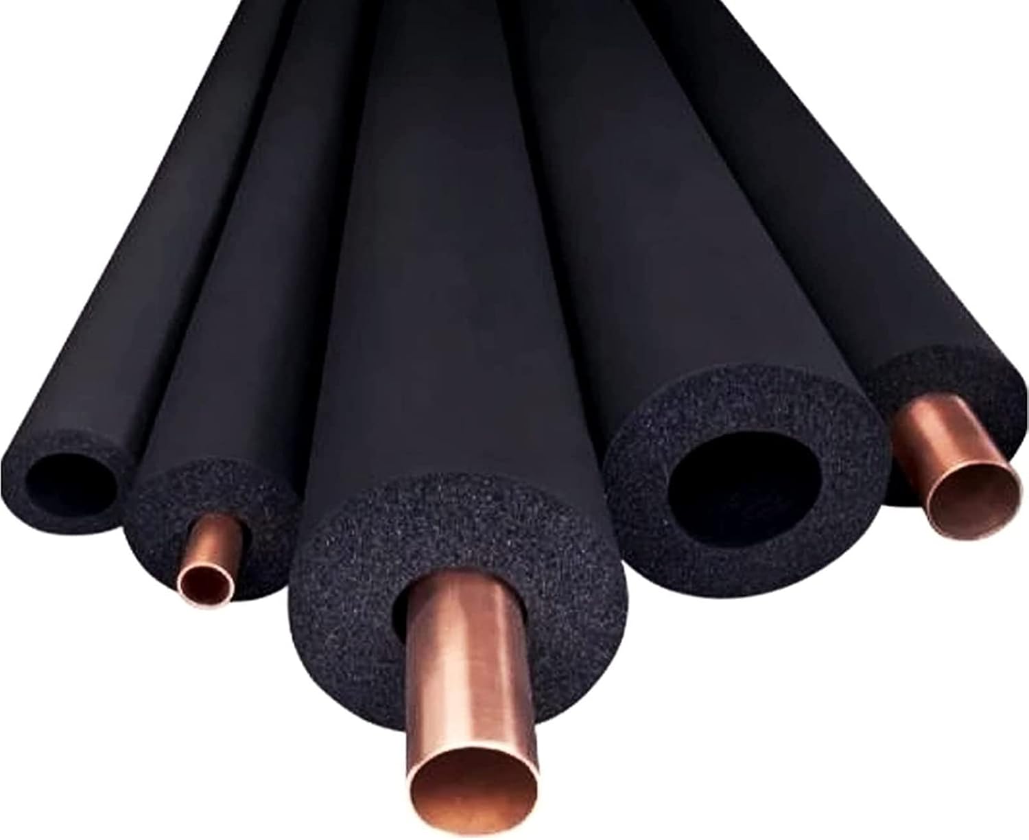 Pipe Insulation Foam, Air Conditioner Heat Insulation Pipe Black(20mmx20mmx2m)