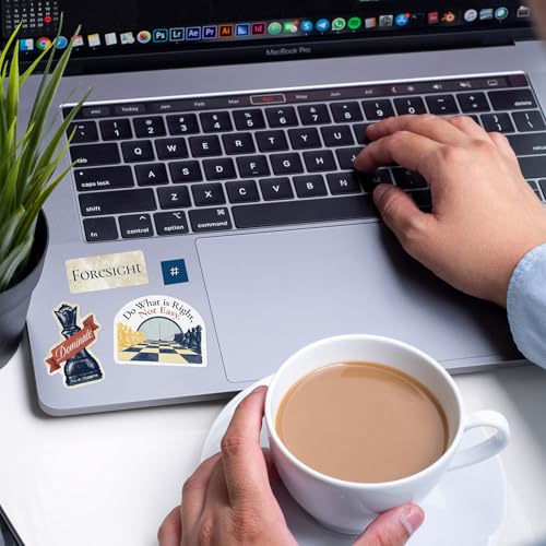 Athena’s Atelier Vision‑Board‑Aufkleber – schach‑inspiriertes Set für Führungskräfte, 200+ matte, wasserfeste Sticker, Planer/Notizbuch/Business‑Board, Geschenk für Manager (4 Bögen)