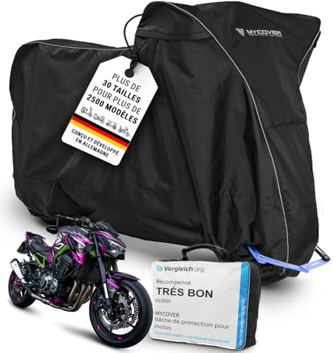 Bâche moto premium faite main protection sur mesure taille L+