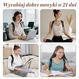 Beugo Korektor postawy dla mężczyzn i kobiet, regulowane i oddychające podparcie pleców, wygodna orteza górnej i pleców, lekka prostownica do pleców do ramion i szyi, L