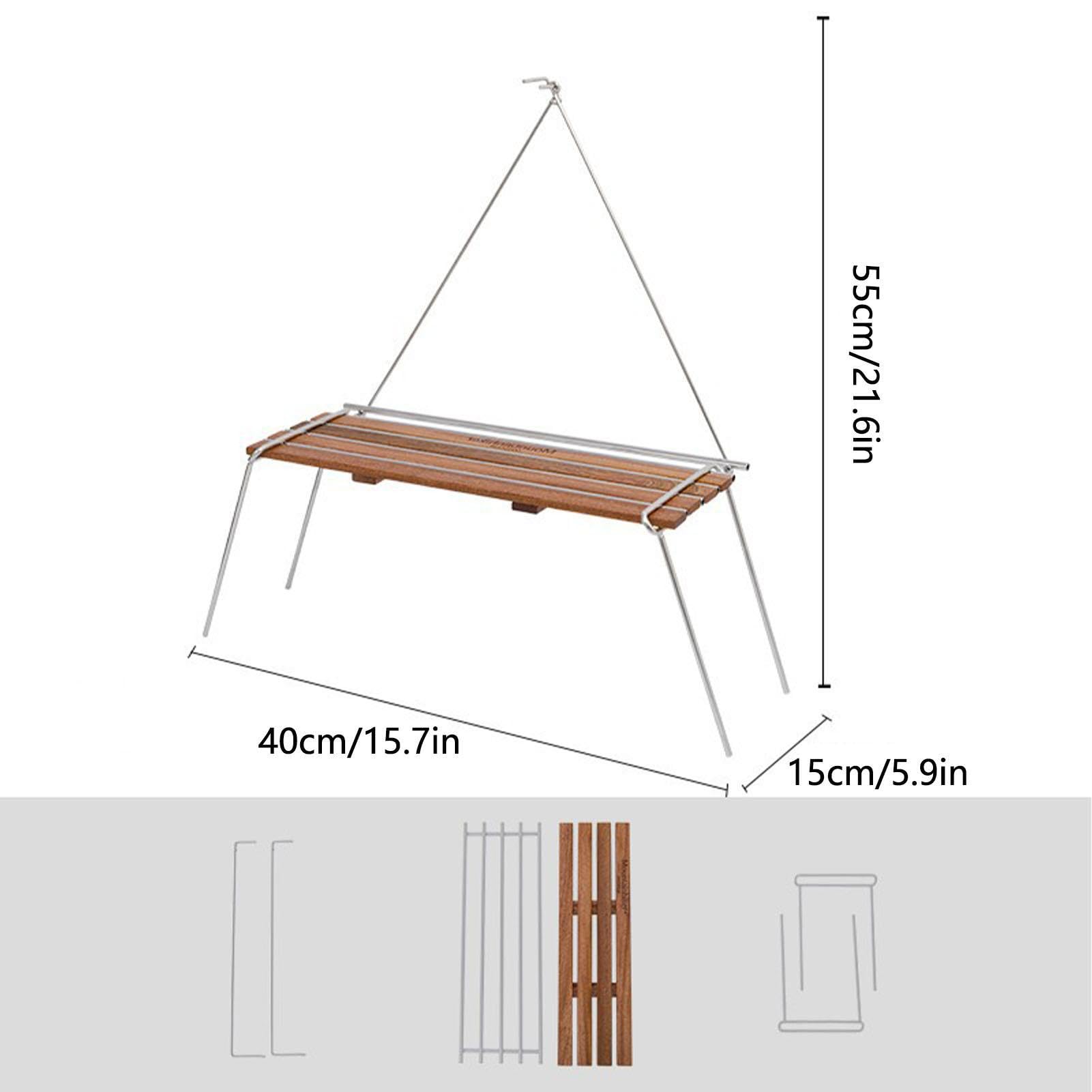 Estantería plegable de camping, estantería plegable de viaje para camping