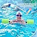 Soulchen Long Aquatic Exercise Dumbbells Foam Water Weights Dumbbell Aquatic Pool Barbells with High Density EVA Foam for Swim Water Aerobics Workouts Loss(Green,29.13 Inch)
