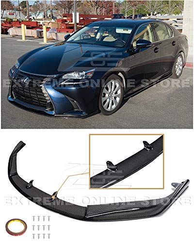 Extreme Online Store for 2016-Present Lexus GS-Series | JDM Lexon Style Carbon Fiber Front Bumper Lower Lip Splitter