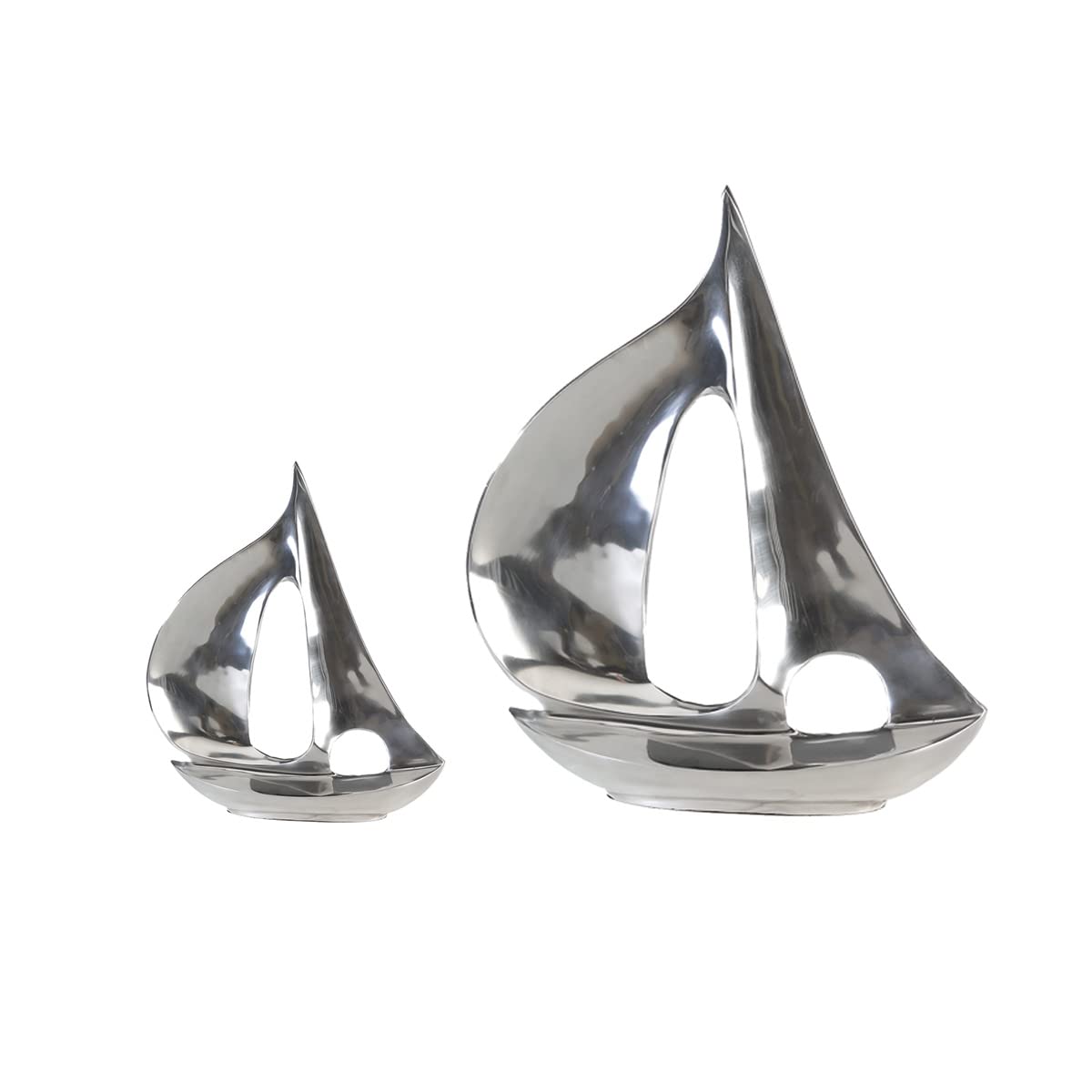 Casablanca – Escultura de Aluminio – Pulido – Decoración de baño – H 35 cm