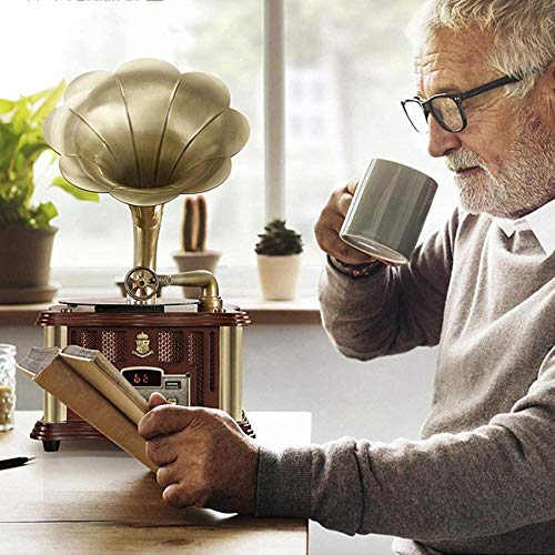 TYX-SS Haut-Parleur Bluetooth rétro, Haut-parleurs en Forme de Gramophone Platine Vinyle Vintage avec Haut-parleurs sans… - Les Beatles, Paul McCartney, John Lennon, RIngo Starr, George Harrison TYX-SS Haut-Parleur Bluetooth rétro, Haut-parleurs en Forme de Gramophone Platine Vinyle Vintage avec Haut-parleurs sans… – Image 6