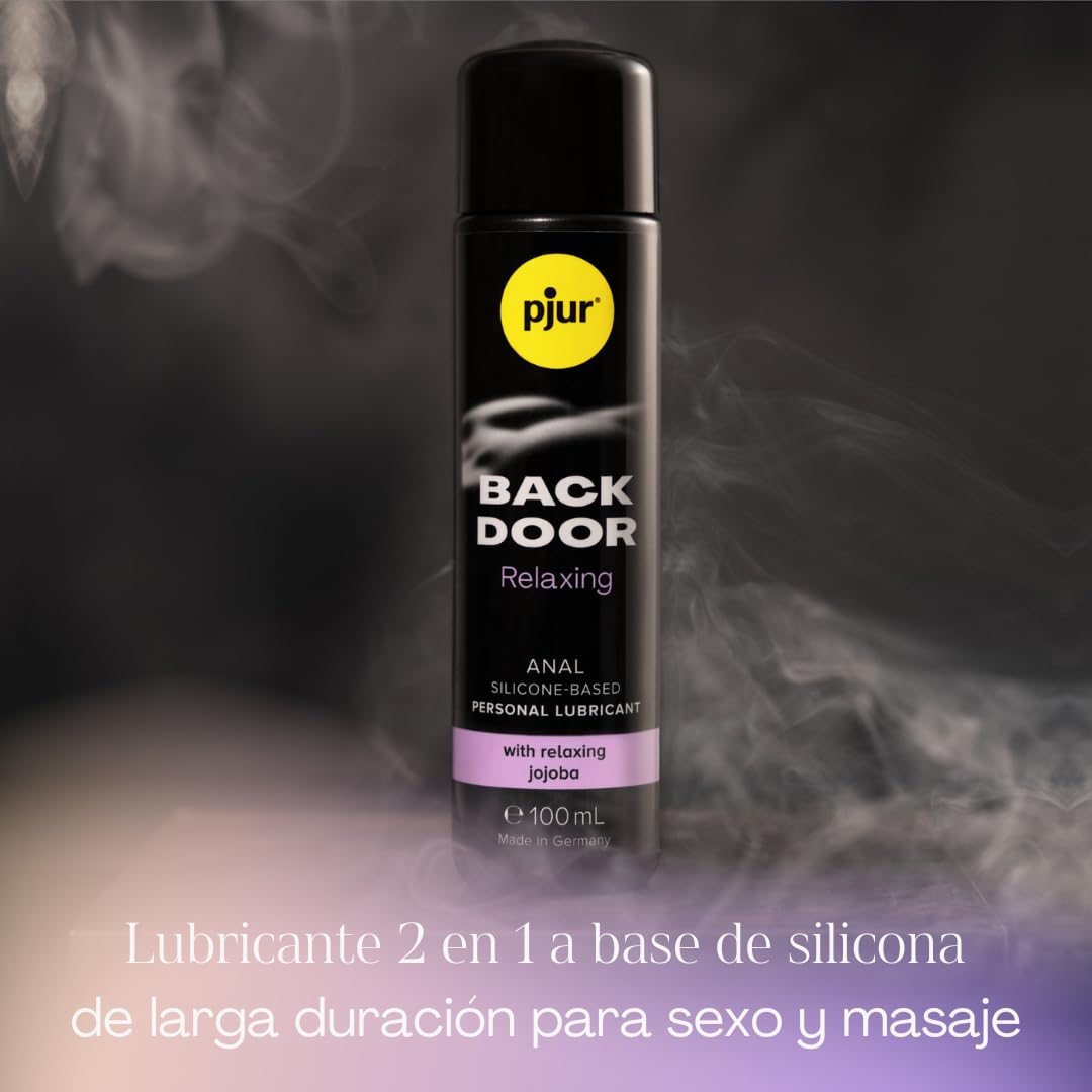 pjur BACK DOOR Relaxing Silicone Anal Glide - Lubricante anal de silicona - para sexo anal intenso - lubricación extralarga (250ml)