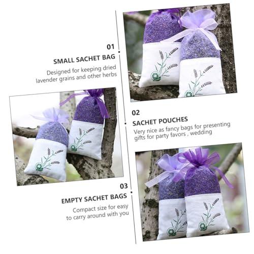 Bolsas de saco aromáticas con cordón de lavanda 12 piezas miniatura 6
