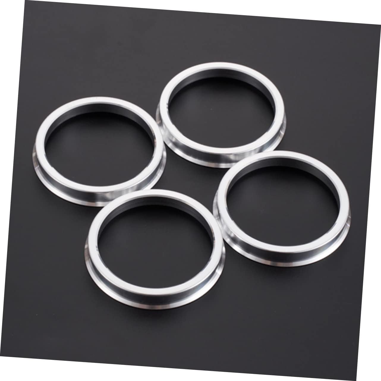 Garneck 4Pcs Hub Centric Rings to Center Bore Adapter for Car Modification High Hardness Wheel Bore Rings for Accurate Vehicle Fitment