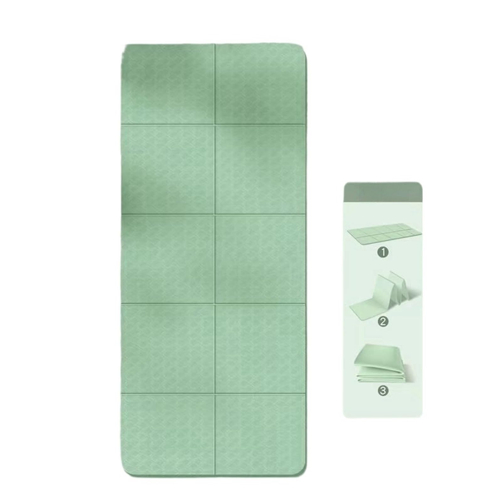 Estera de yoga plegable fitness engrosada portátil para ejercicios