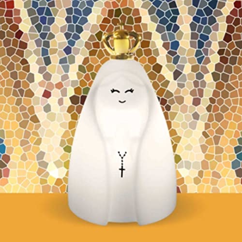 Luminária Abajur Nossa Senhora Aparecida Decorfun Branco 10010521