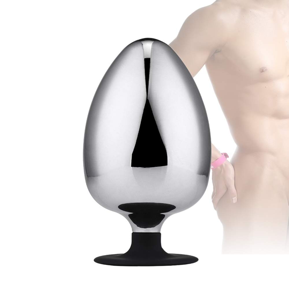 Super Large Metal Anal Plug Butt Plug Off for Men and Women Anal  