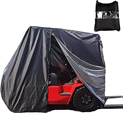 Funda para carretilla elevadora COOSOO impermeable resistente Oxford Forklift Universal Rain Cover Carretillas elevadoras Canopy Cubiertas de muebles Resistente a los rayos UV Cubierta contra el polvo Cover