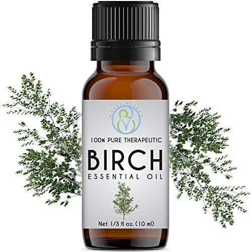 Birch Essential Oil 10 ml 100% Pure & Natural Therapeutic Grade Undiluted Best For Aromatherapy Diffuser, Humidifier, Sauna, Steam Room, Nasal Congestion & Help Breathing