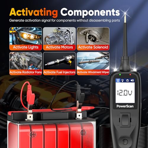 image for Autel PowerScan PS100 Power Circuit Probe Kit, 2025 New 12V 24V Auto R