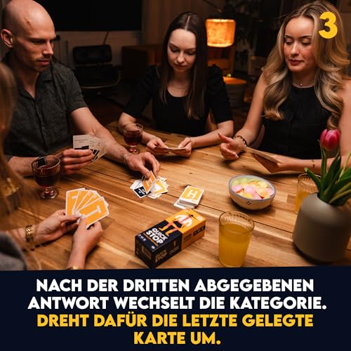 ATM Gaming Quickstop - Das Buchstaben-Duell - Kartenspiel für Jugendliche und Erwachsene - Schnell und Verrückt - 2 bis 7 Spieler - Kartenspiel ab 10 Jahren - Familienspiel