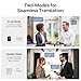ANFIER A8 AI Translator Earbuds 2025 Model ChatGPT Offline Translation Earbuds Real Time No APP Required Independent Use Language Translator Device for 144 Languages for Business Travel and Daily Use