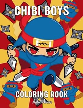 Chibi Boys Coloring Book: For Kids with Cool Boy Kawaii Characters In Fun Fantasy Anime, Manga Scenes