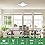12 Inch 6PK Square LED Flush Mount Ceiling Light, 30W, 3000LM, 3000K/4000K/6000K CCT Selectable, LED Flat Panel Low Profile Ceiling Light Fitures for Hallway, Kitchen, Bedroom, Laundry Room
