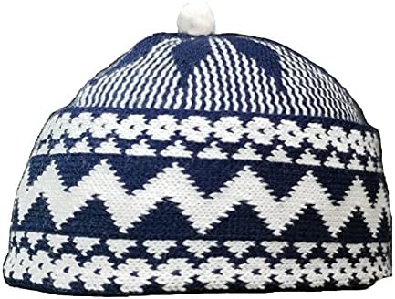 AL ITTIHAF HAJI Zigzag Beanie for Men - Kufi All Seasons - Topi