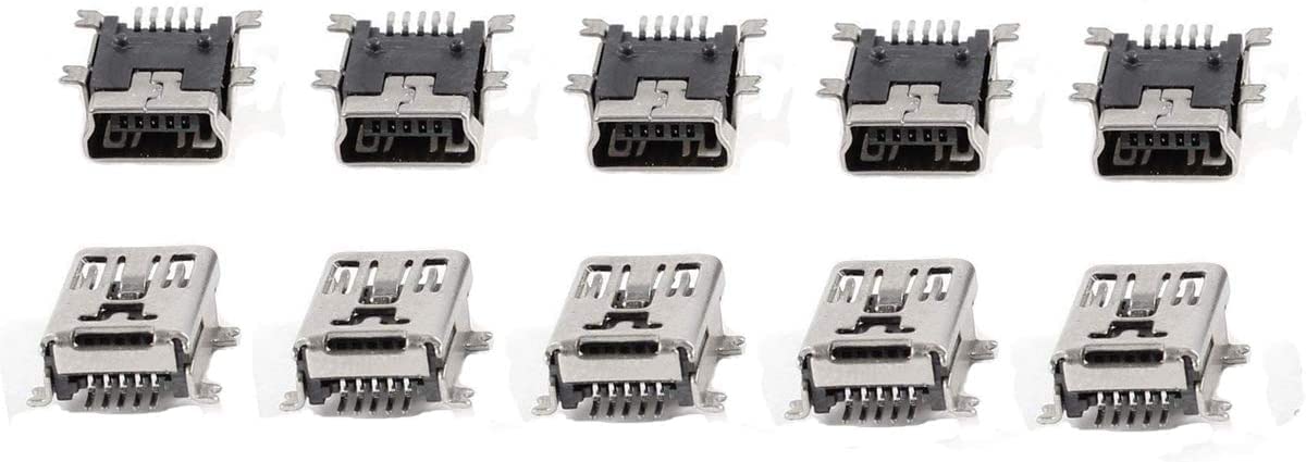 30 Connettori USB Micro-B Femmina A 90° | 5 Pin, DIP Per Saldatura, Dimensioni 16.6x15x12.1mm