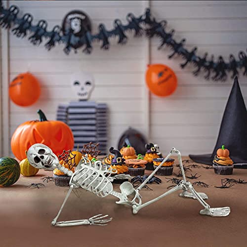 Squelette grandeur nature pour surprendre vos invités avec une décoration d'Halloween articulée - 3