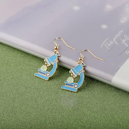 PLITI Scientist Microscope Earrings - Biology & Chemistry Gift for Science Teacher & Laboratory4