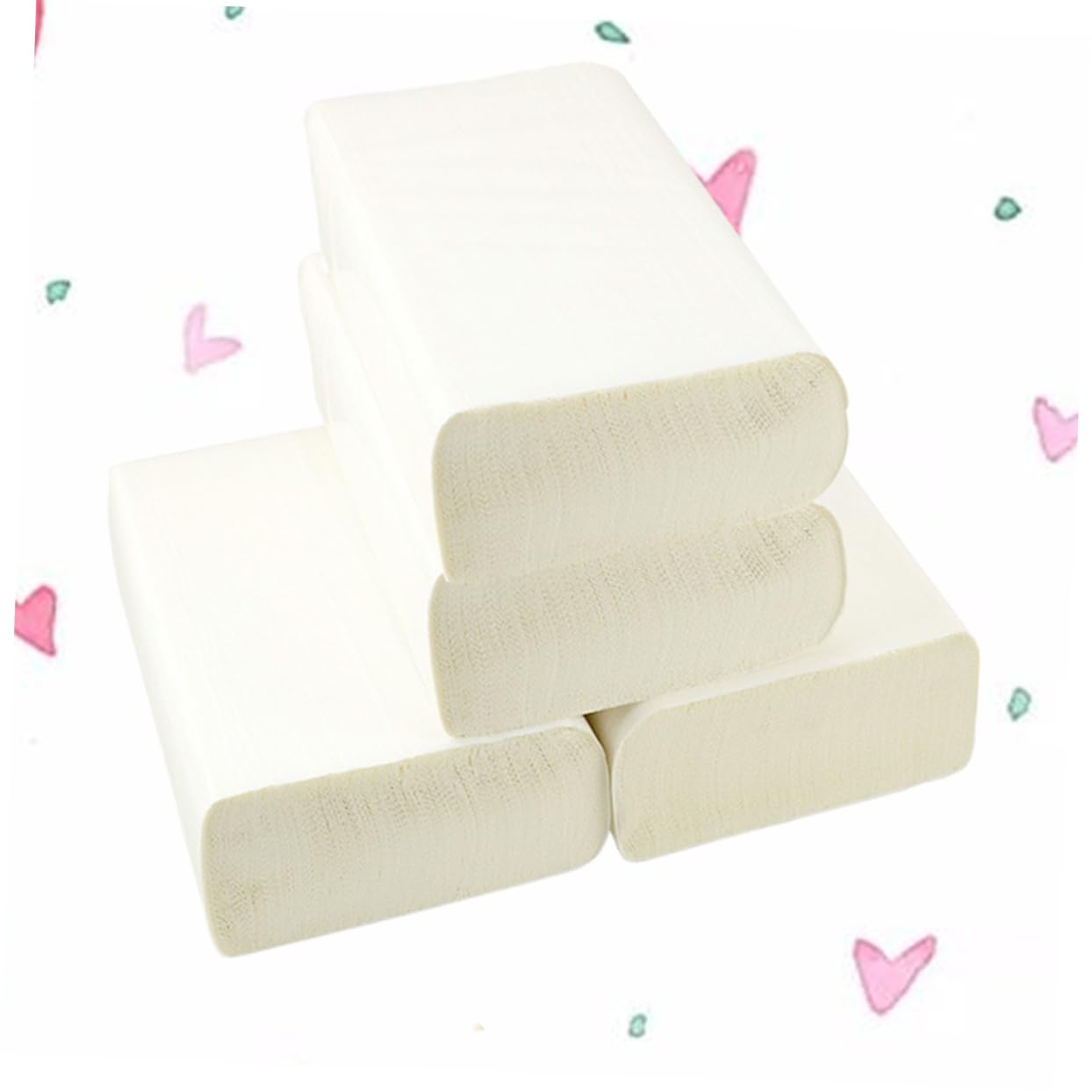 Healeved Salviette Carta Assorbente per Cucina e Bagno 4 Pezzi Carta Igienica Spessa in Polpa di Legno Assorbente Olio per Ufficio e Hotel