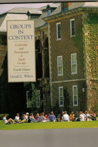 Groups in Context: Leadership and Participation... 0070710821 Book Cover