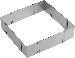 BESTONZON Moule à gâteau rectangulaire réglable