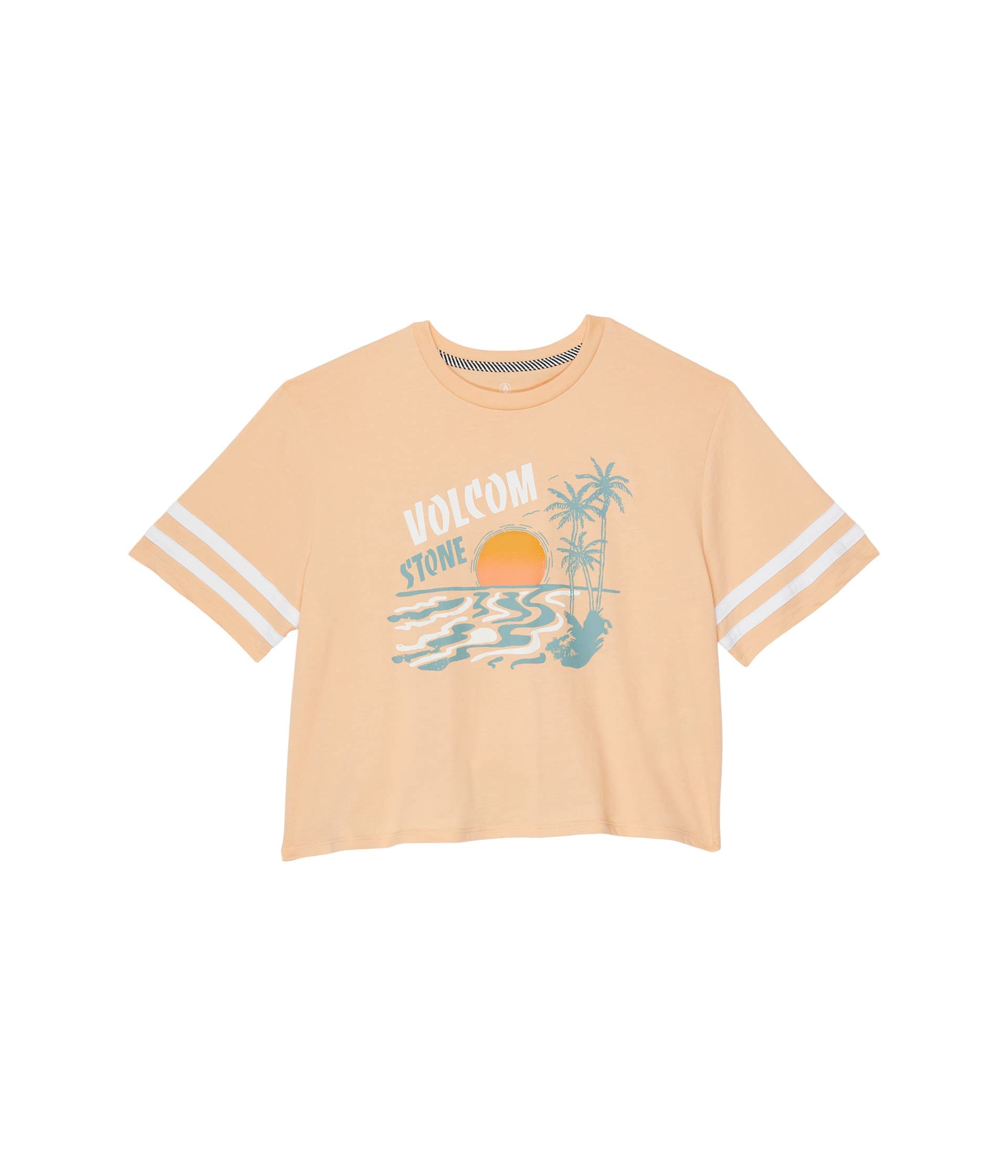 Volcom Girls' Truly Stoked Short Sleeve Tee, Melon