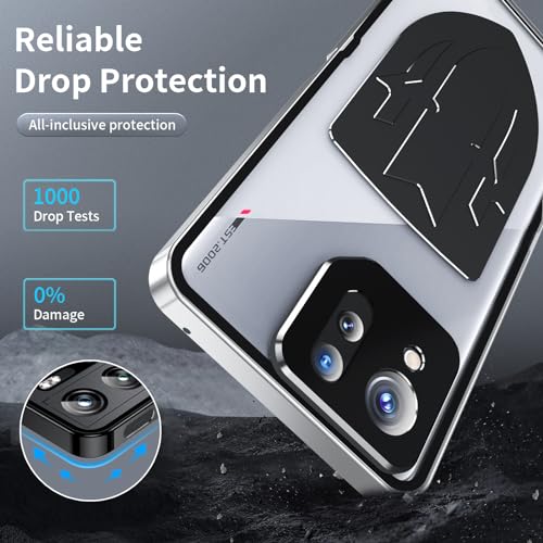 Vicoogo ROG 8 PRO CASE Metal Case For Asus Rog Phone 8 Pro Case / 8 Case [Graphene Heat Dissipation] [Metal Frame Bumper] [Camera Lens Protector] [Safety Lock]  thumb #3