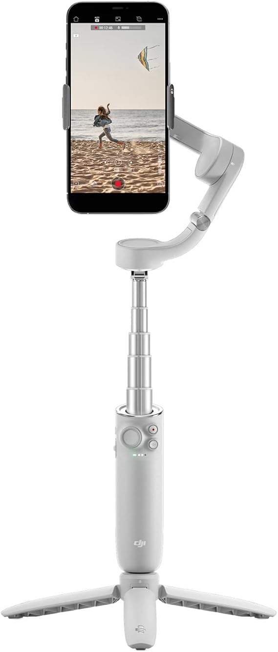 DJI OM 5 Smartphone Gimbal Stabilizer, 3Axis Phone Gimbal, Builtin