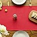 Artoid Mode Red Tassel Table Runner, Christmas Linen Blend Rustic Farmhouse Style Kitchen Table Decoration Holiday Wedding Party Dinning Decor 13x72 Inch