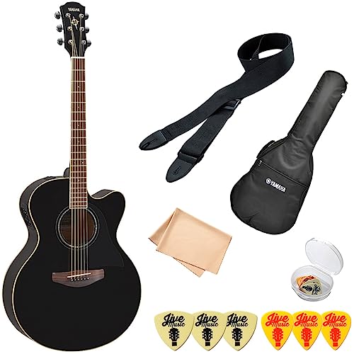 ヤマハ CPX600 ブラック YAMAHA エレアコ 6点 アコースティックギター 初心者セット