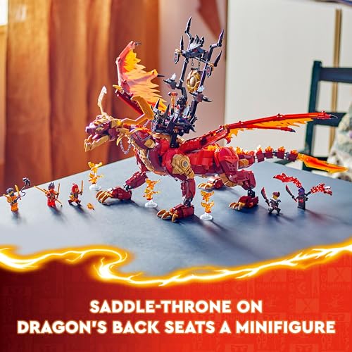 Image of Lego Kid NINJAGO Source Dragon of Motion Adventure Toy 71822 Building Blocks for 18+ Gift, 1716 Pcs