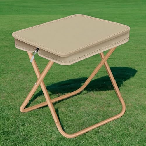 Tabouret de camping pliable en acier compact pour voyage et pêche - 7