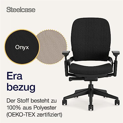 Steelcase Leap Ergonomischer Bürostuhl Onyx Schwarz