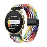 コンパチブル Suunto 9 Peak/Suunto 5 peak バンド ナイロン 磁気 バックル付き 換えバンド 編組 スポーツバンド おしゃれ 交換用バンド 交換ベルト Suunto 9 Peak/Suunto 5 peak スマートウォッチバンド レディース メンズ対応 (3)
