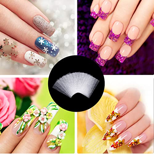 20 Stück Silk Fiberglass Nail Extensions, Fiberglas Nagelverlängerung Nail Extension Silk Fiberglass Gel Kit Manicure Tool für die Fingernagelreparatur Nägelverlängerung Fiberglasmodellage