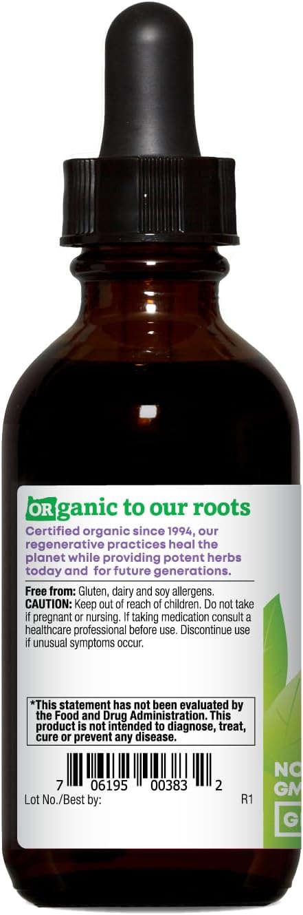 Oregon's Wild Harvest Ashwagandha Organic Alcohol-Free Extract Liquid Herbal Supplement - 2 Ounce - Image 3