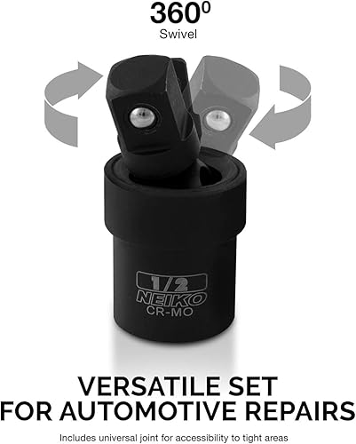 Miniatura 3 de Neiko 00240A - Juego de extensión de enchufe de impacto y adaptador de enchufe, 6 piezas reductoras, barras de extensión largas de 5, 10 y 15