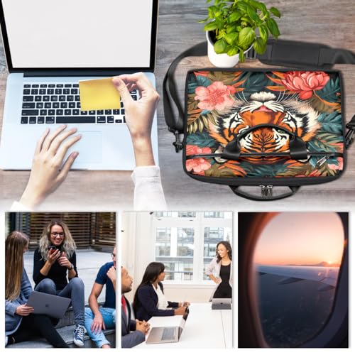 Bolso para laptop 15 pulg tropical con correa ajustable miniatura 6