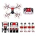 O'woda Mavic Air 2S Eliche 2 Coppie + 1 Set Adesivi per Drone Body e Telecomando per DJI Mavic Air 2S/ Mavic Air 2 Accessori (Colorate a Doppia Faccia-Rosso Bianco)