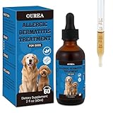 Dog Dermatitis Treatment for Allergies, Natural Itch Relief Drop & Hot Spot Support for Itchy, Red, Irritated Skin, Herbal Formula for Dog Allergy Relief, Dermatitis Treatment, Dog Itching Skin Relief